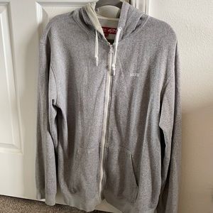 Grey Vans zip-up